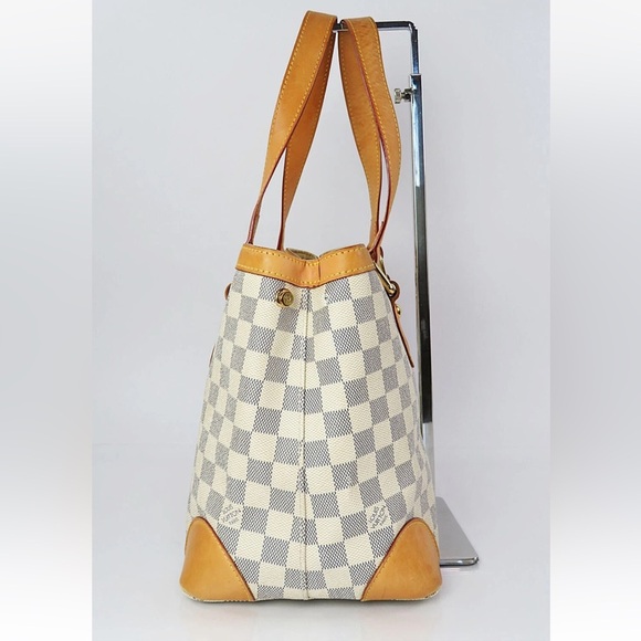 Louis Vuitton Beige and Tan Checkered Tote - Picture 3 of 14
